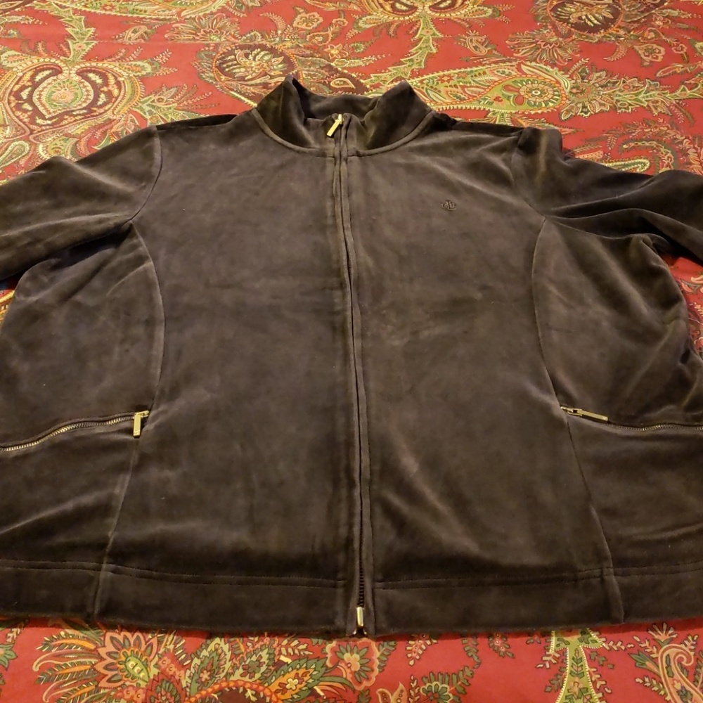 New!! Ralph Lauren Plus Size Brown Velour Outfit